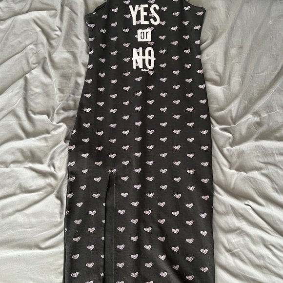 Heart Print Dress (S) - Picture 2 of 8